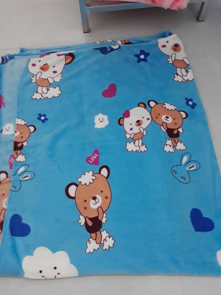 Set 2 Mền Tuyết Nhung Cho Bé 80 x 100cm
