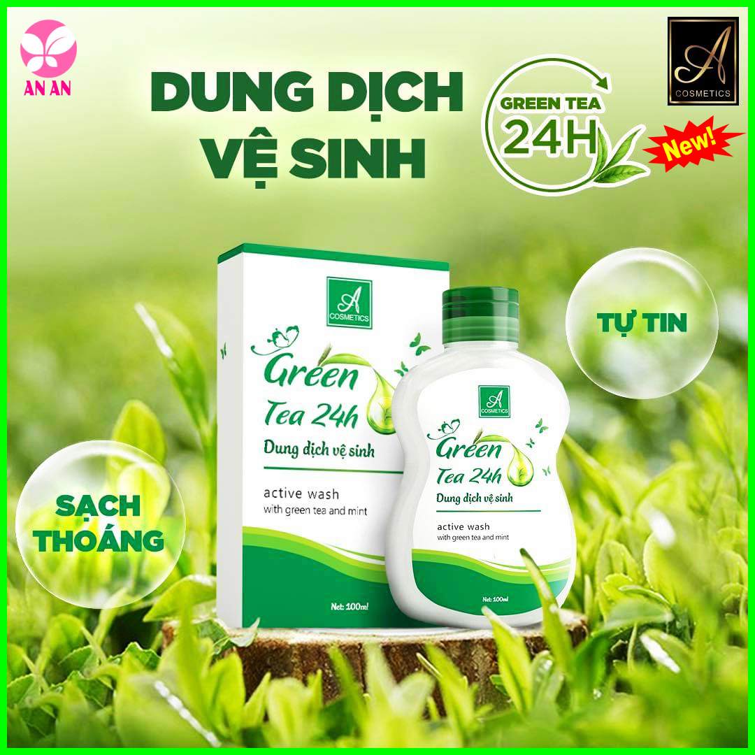 Dung dịch vệ sinh 24H - Dung dịch vệ sinh Green Tea 24H - Dung dịch vệ sinh Phương Anh - Chính hãng