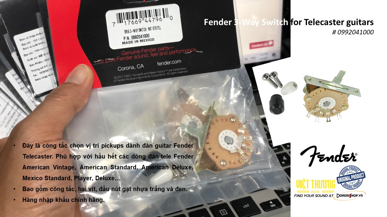 công tắc chọn pickup đàn guitar pickup selector switch Fender