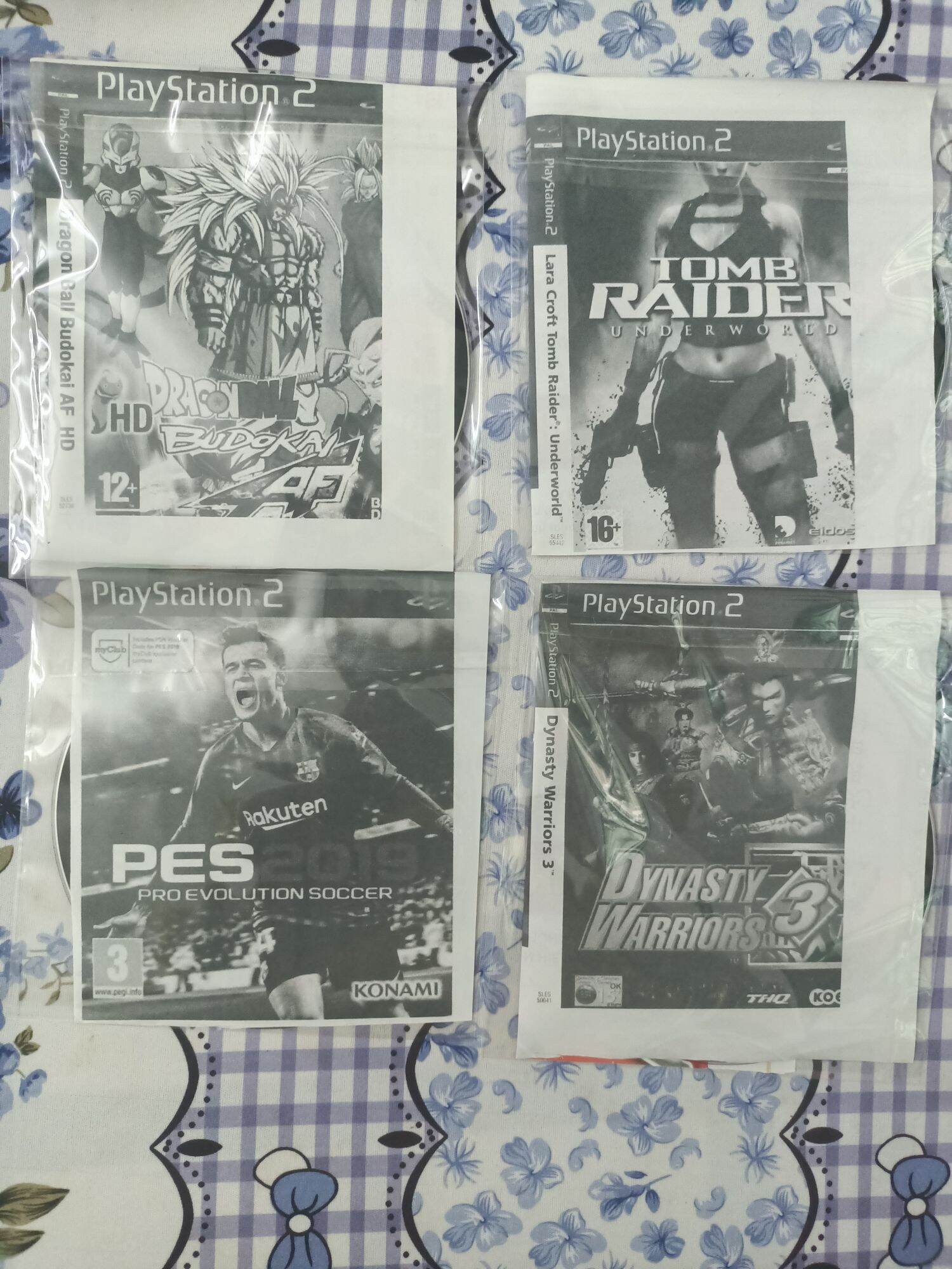 bộ 4 game ps2 như hình