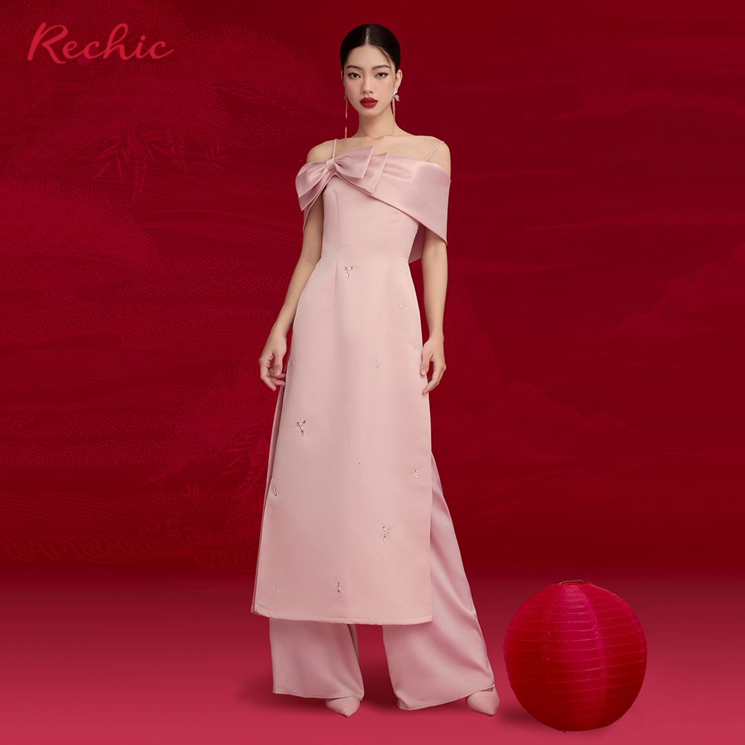 RECHIC Quần Áo Dài ống rộng suông