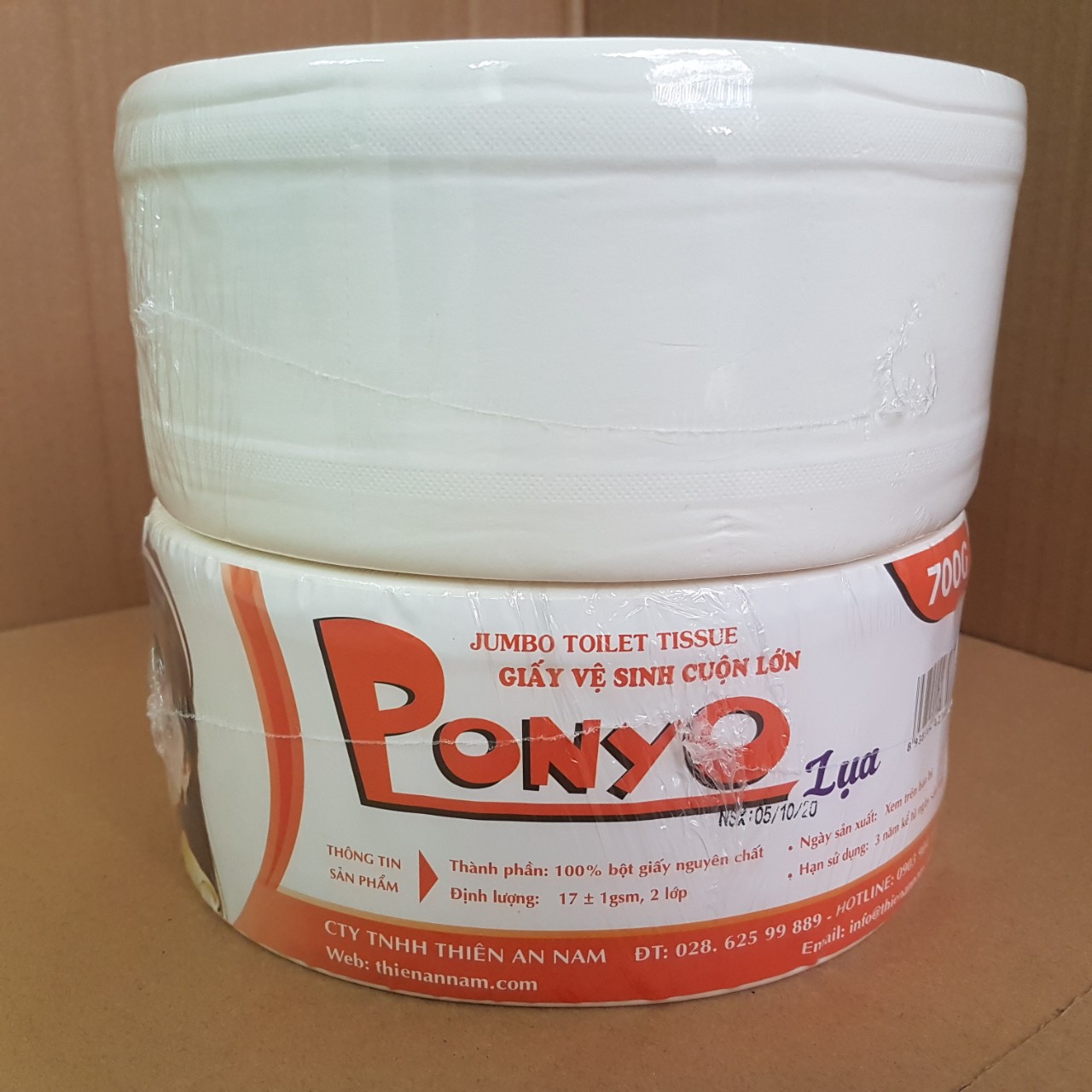 Combo 4 cuộn giấy vệ sinh lớn 700g PONYO - LỤA