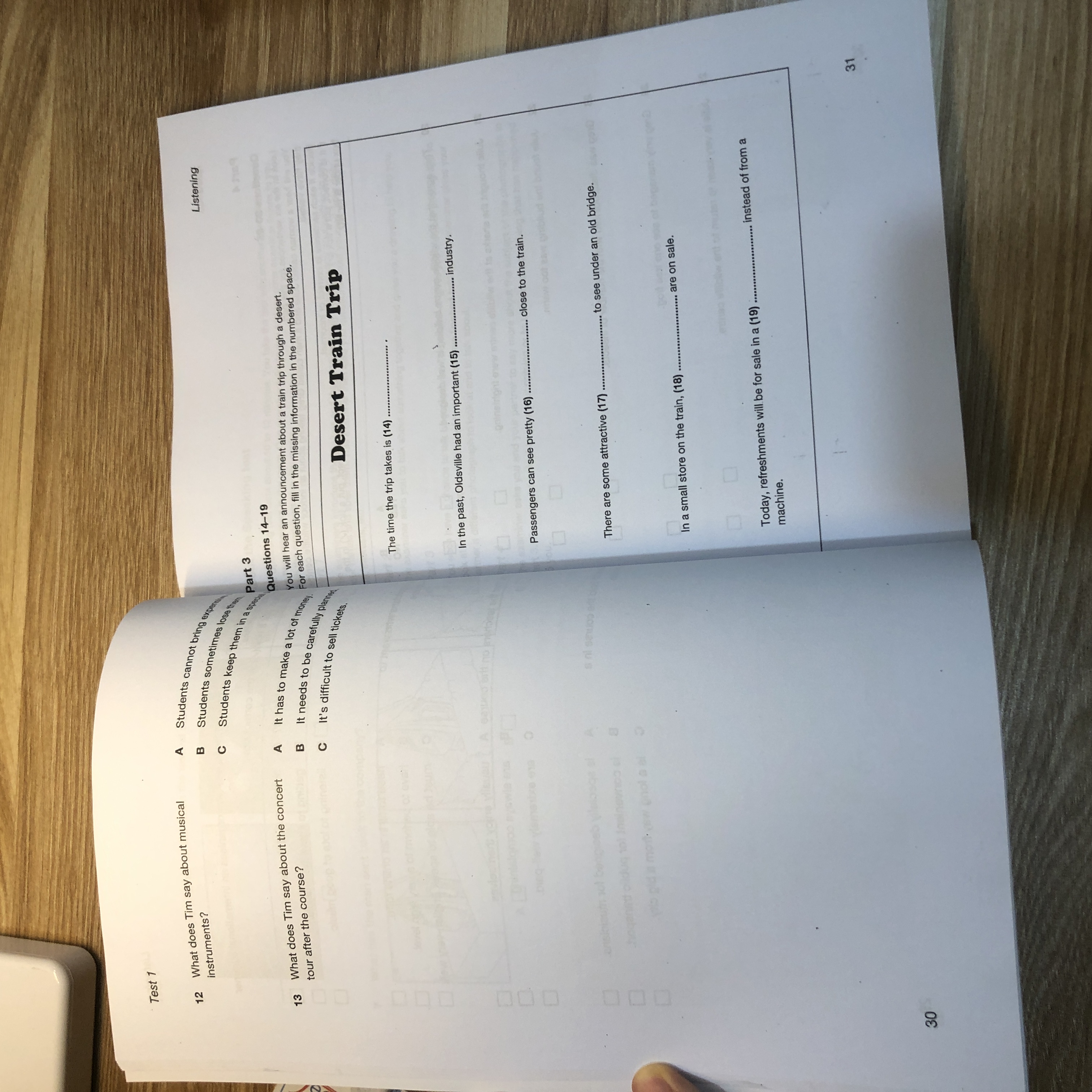 Bộ sách Cambridge Preliminary English Test 1-8 (File nghe được gửi qua mail)
