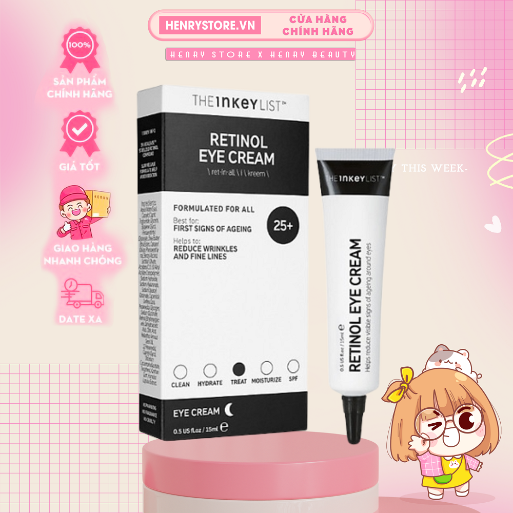 Kem mắt Retinol Eye Cream The Inkey List