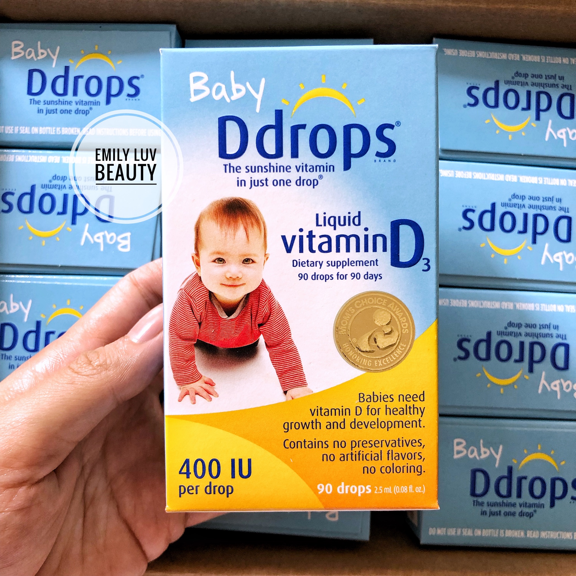 [HCM]Vitamin D3 Baby Ddrops Mỹ 90 giọt