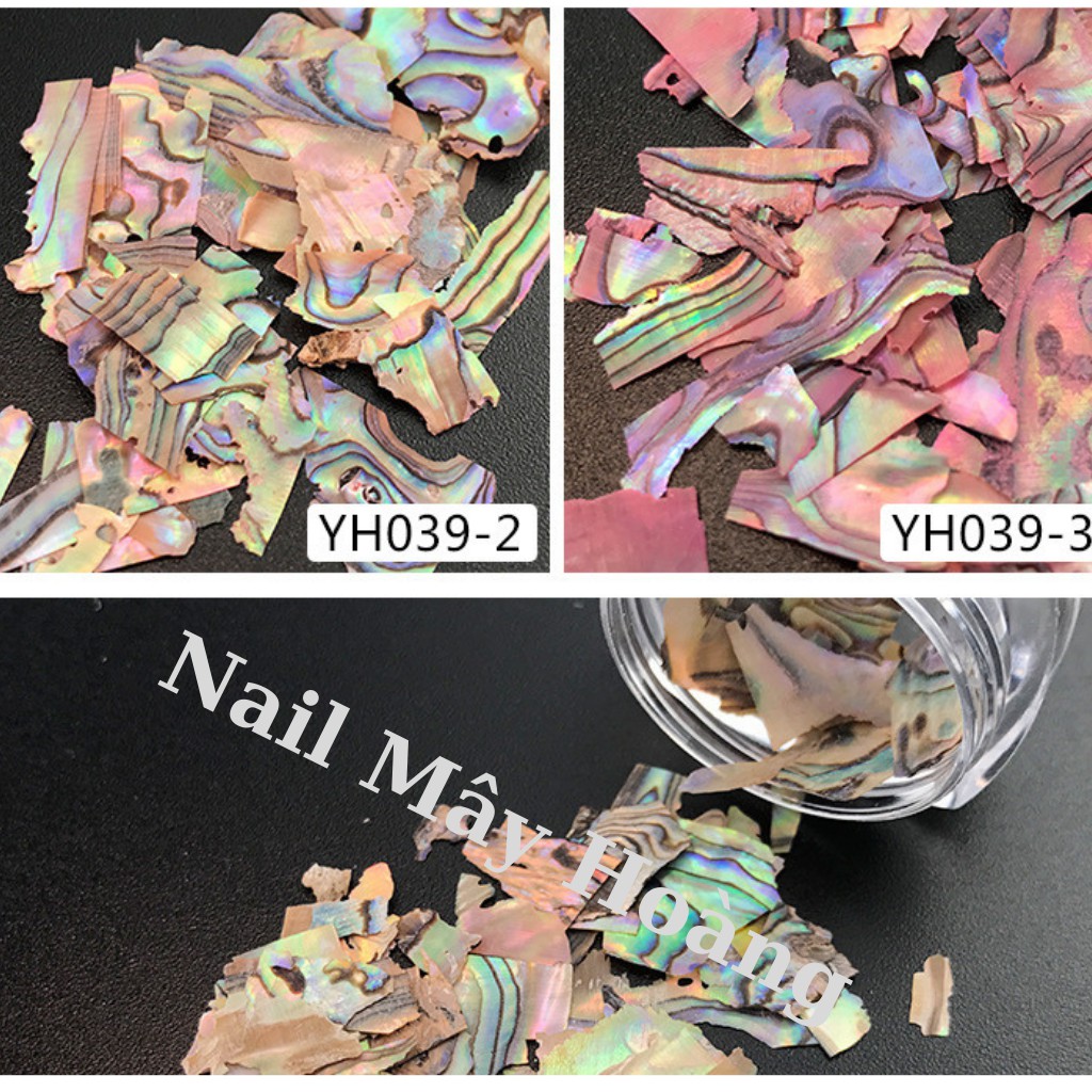 Xà cừ nail vân đá mỏng sét 12 màu