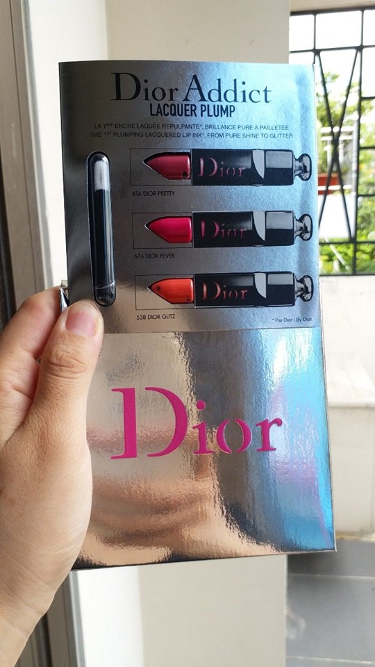 [HCM]Vỉ son Sample Dior Addict Lacquer Plump kèm cọ