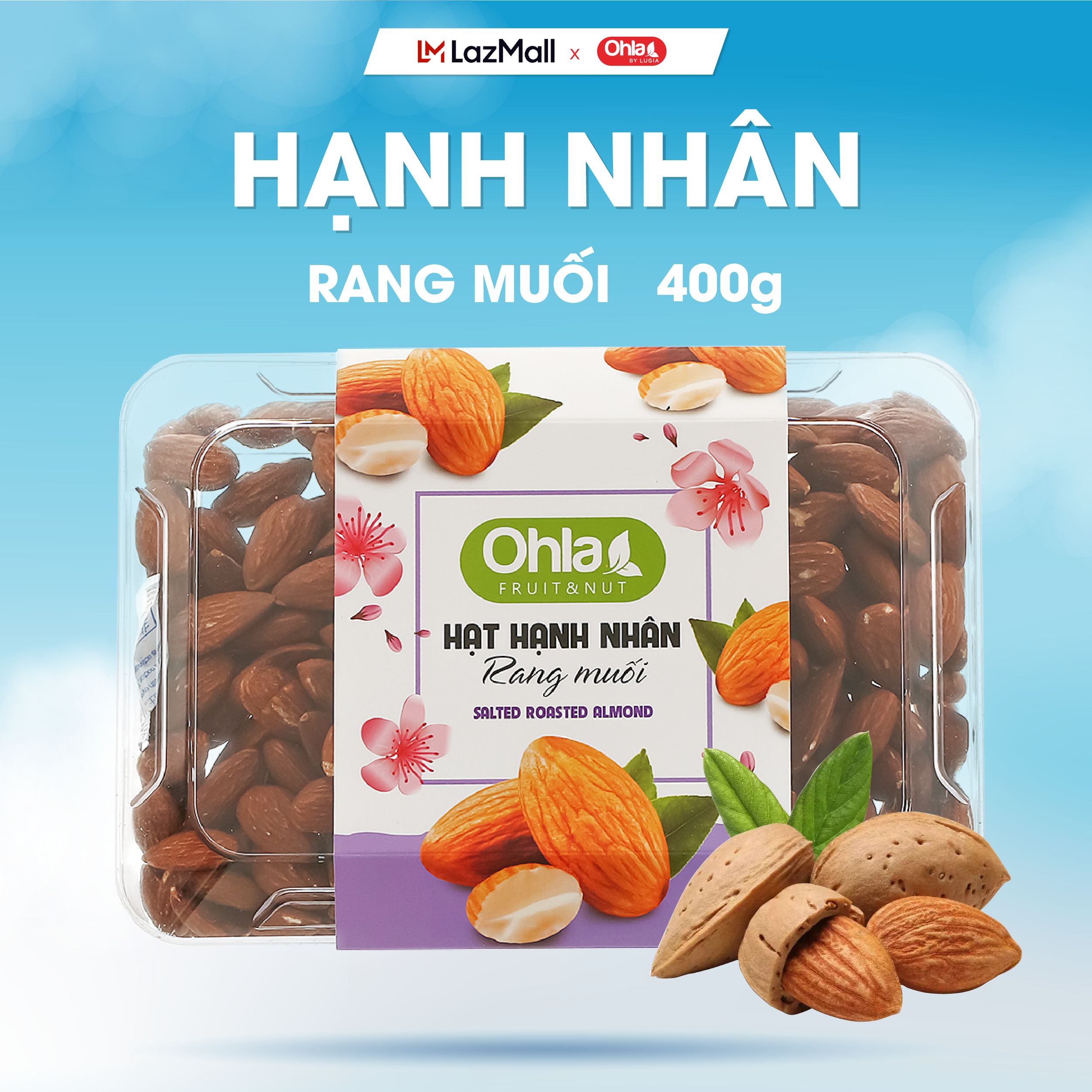 Hạt hạnh nhân rang muối - 400g