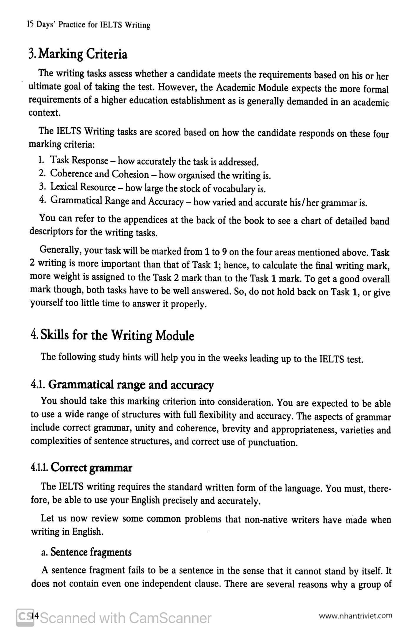 Sách Fahasa - 15 Days’ Practice For Ielts Writing