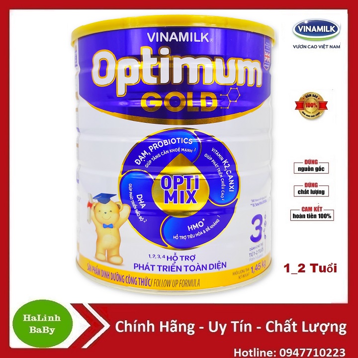 Sữa Optimum gold Optimix 3, 4 1.45kg (Date 2026)