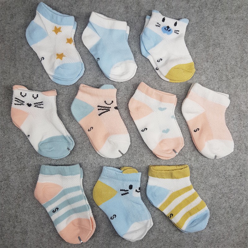 Set 5 đôi tất Kid tai mèo cho bé