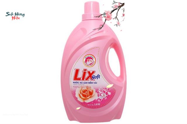 Nước Xả Vải Lix Soft 3,8kg-Hương hoa hồng/Hương Sương Mai