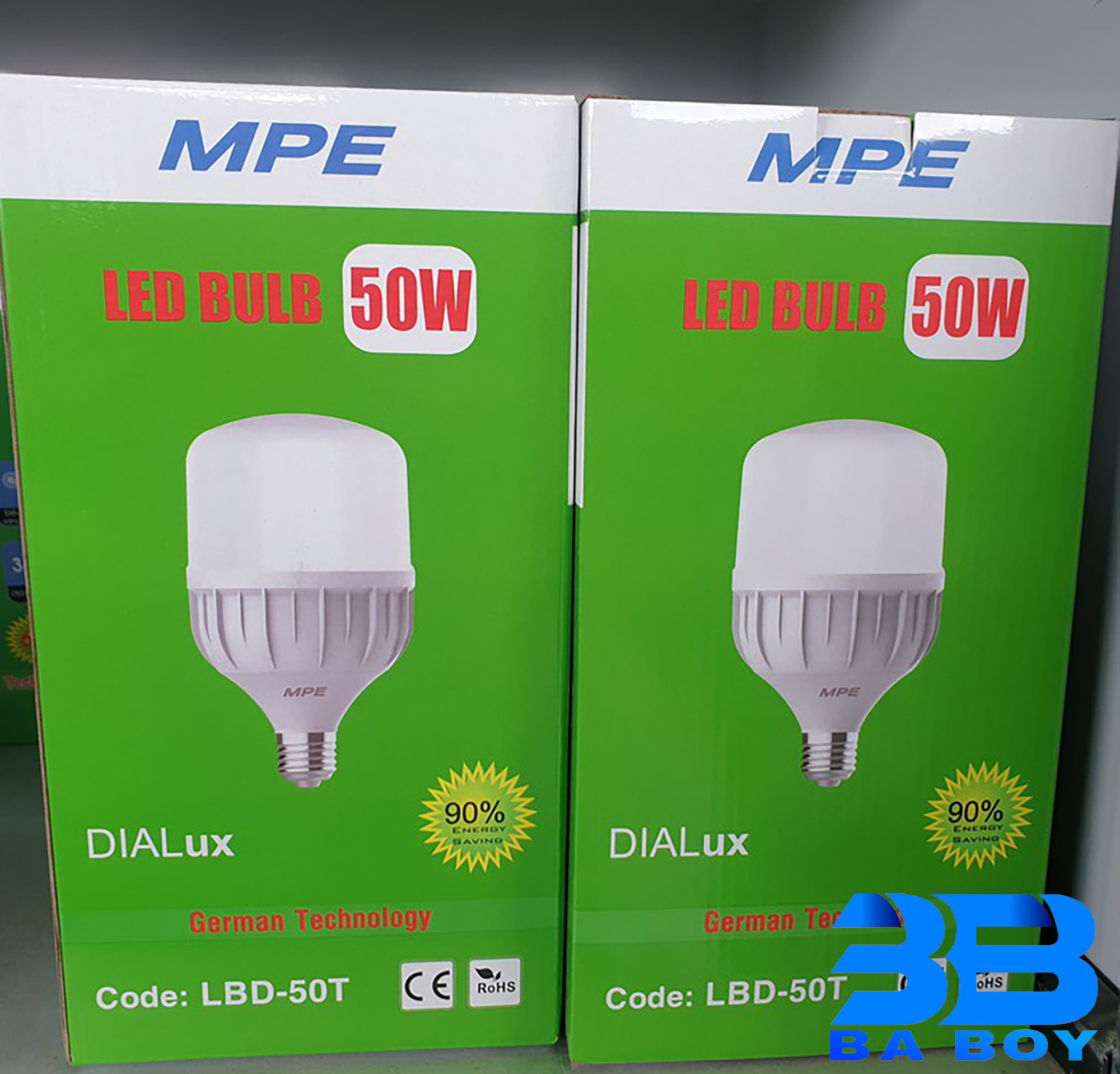 ĐÈN LED BULB 50W MPE LBD-50 CHÍNH HÃNG
