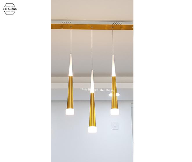 Bộ 3 Đèn Thả Trần Sao Băng Thân Vàng Ánh Sáng Vàng CD205 – đã kèm bóng led - Tặng kèm đế chung dài Bảo hành 12 tháng  - Bảo hành 12 tháng  - Bảo hành 12 tháng