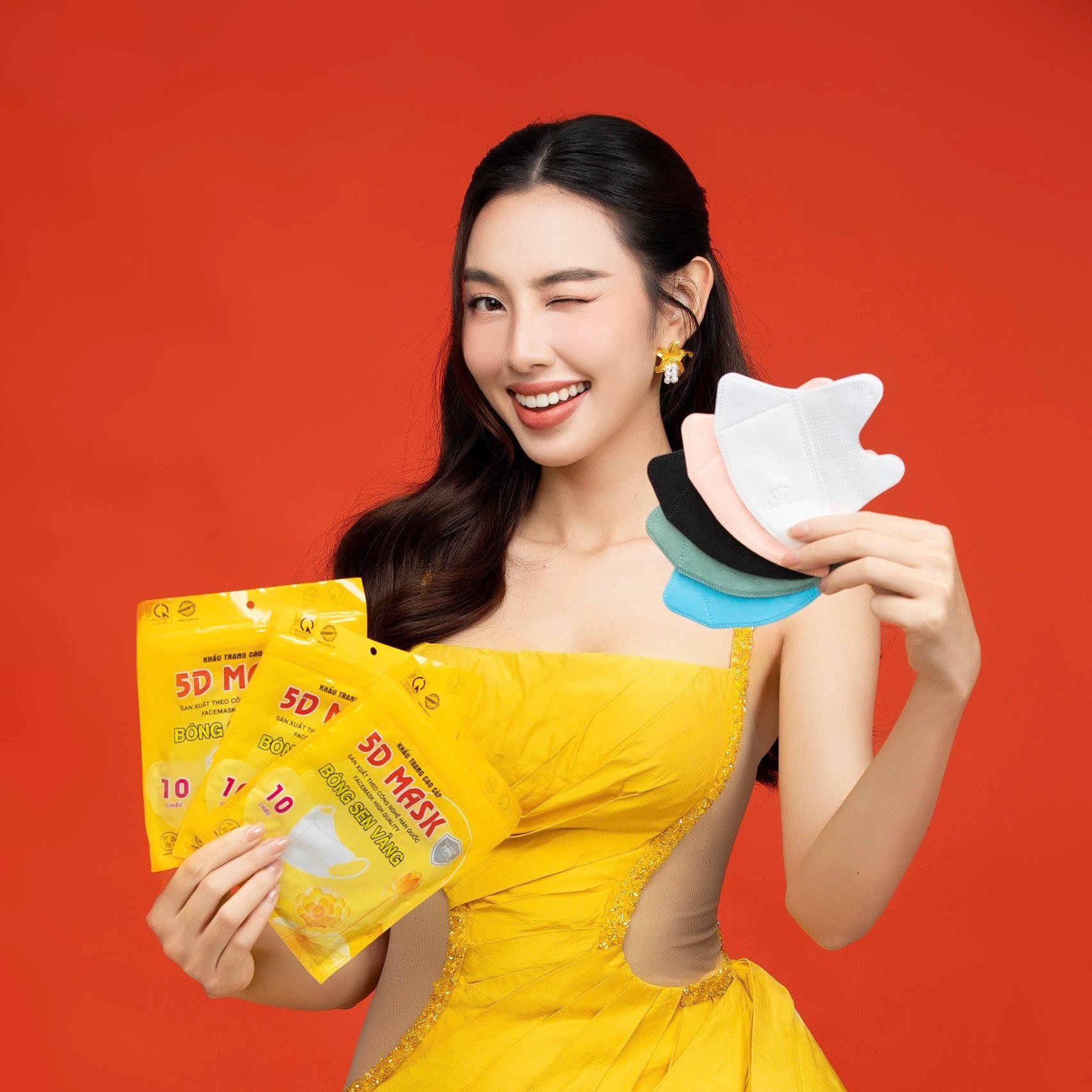 THÙNG 200 CHIẾC KHẨU TRANG 5D HỒNG PHÁT