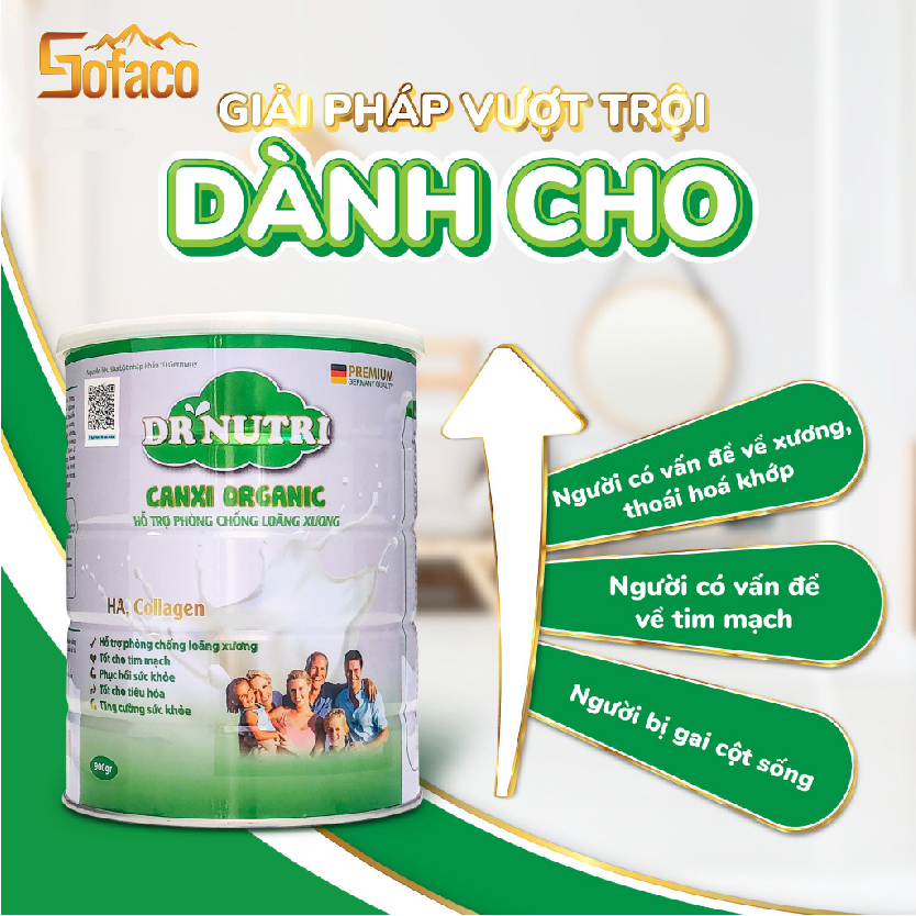 SỮA BỘT DR. NUTRI CANXI ORGANIC 900GR