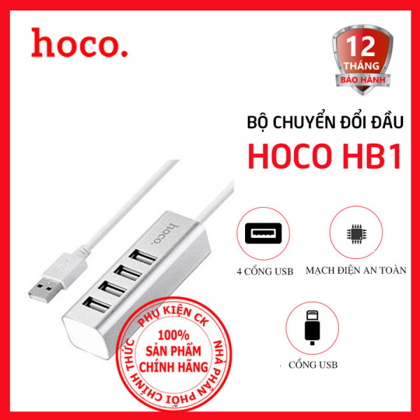 Bảng giá Bộ chuyển đổi Hoco HB1 4 cổng USB 2.0 - dài 80mm Phong Vũ