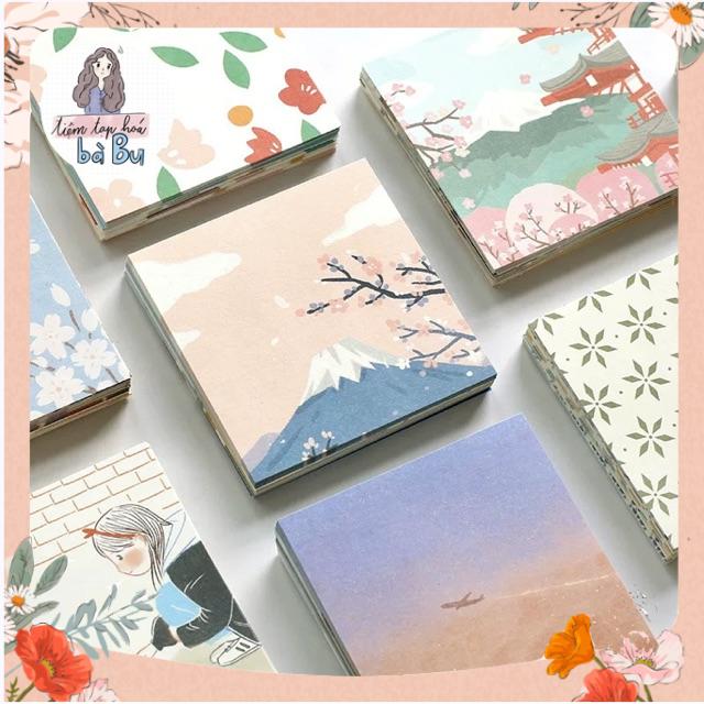 Mix 108 Tờ Giấy Nền Note For Collection dễ thương dùng để trang trí
