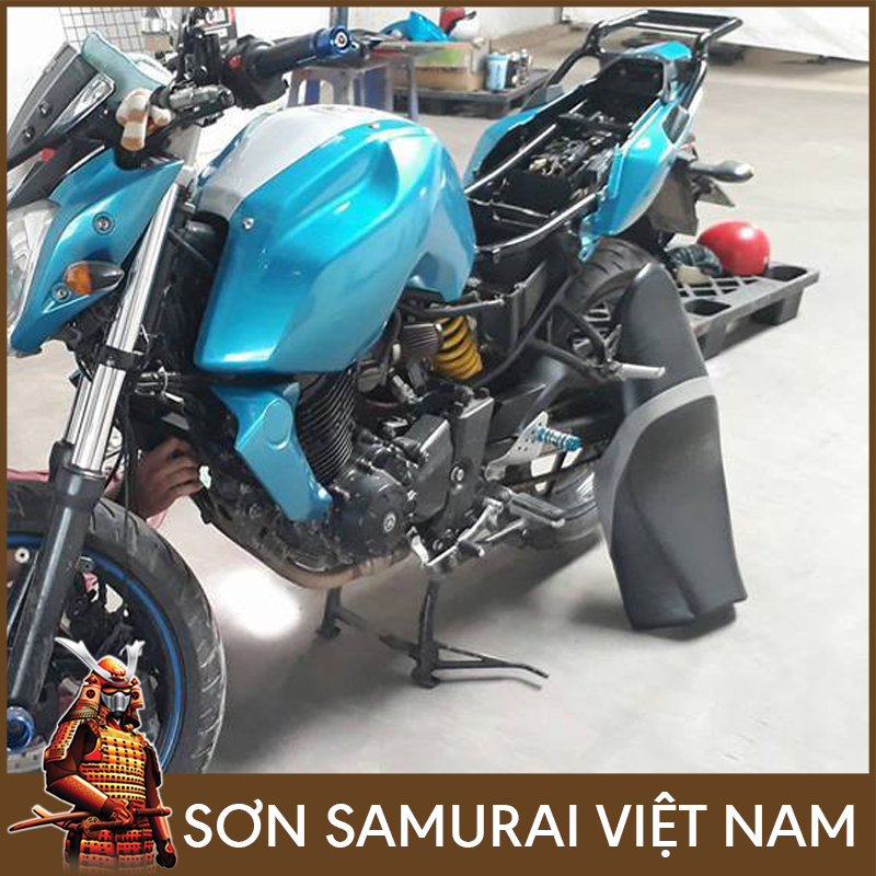Sơn samurai xanh ánh kim  - Chai sơn màu xanh 2511 sơn xịt samurai