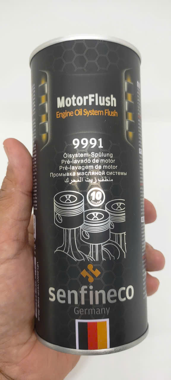DUNG DỊCH SÚC RỬA ĐỘNG CƠ Senfineco 9991, 443ml (Motor Flush Engine Oil System Flush 9991, 443ml)