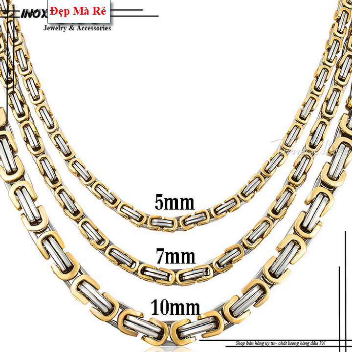 Titanium male pendant style eyelets square stylized style 5mm-commitment 1 Đổi 1 if hoen Rust