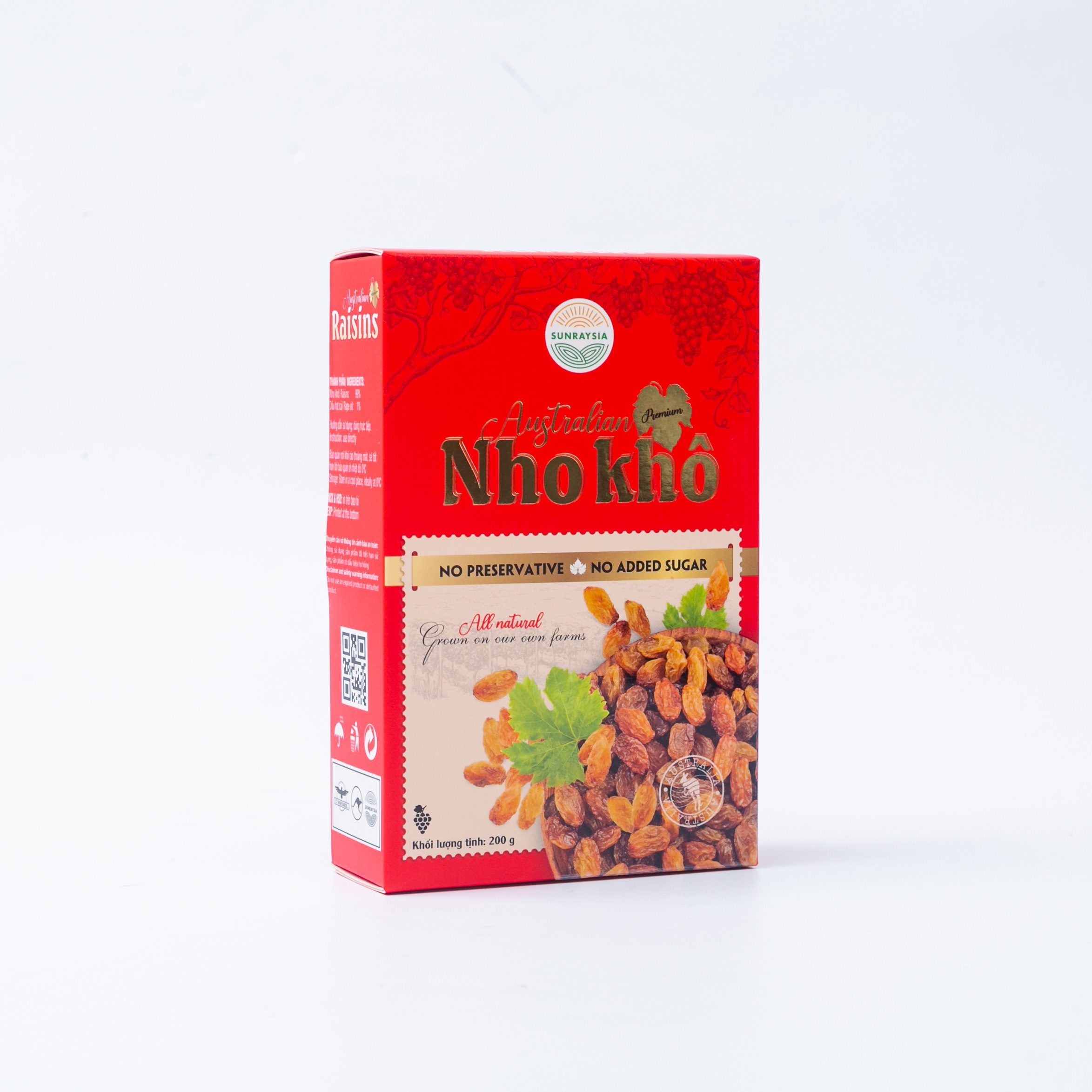 Nho khô Úc cao cấp Sunraysia 200 gram