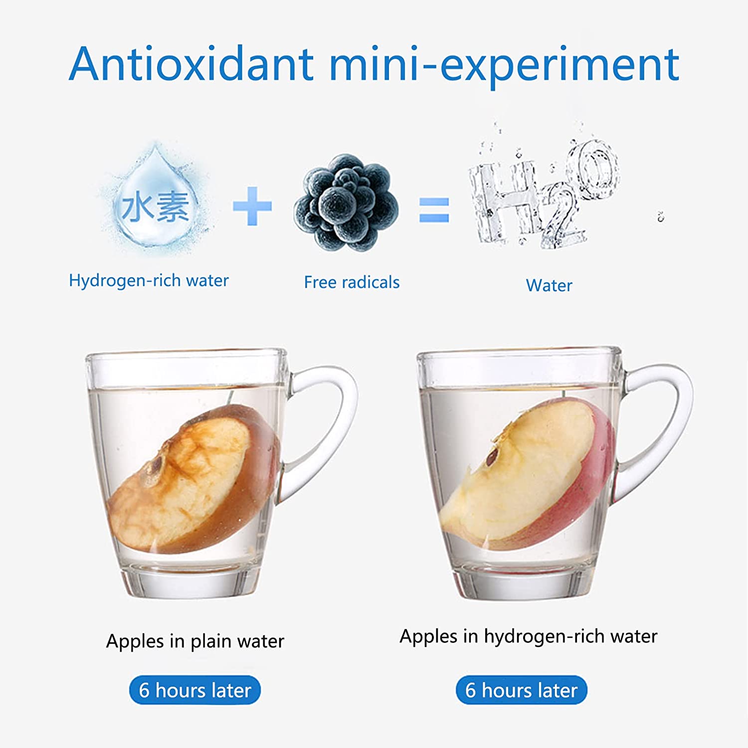 Electric water filter Hydrogen water Generator water bottle Ionizer Maker Hydrogen-Rich Water Antioxidants ORP Hydrogen bottle