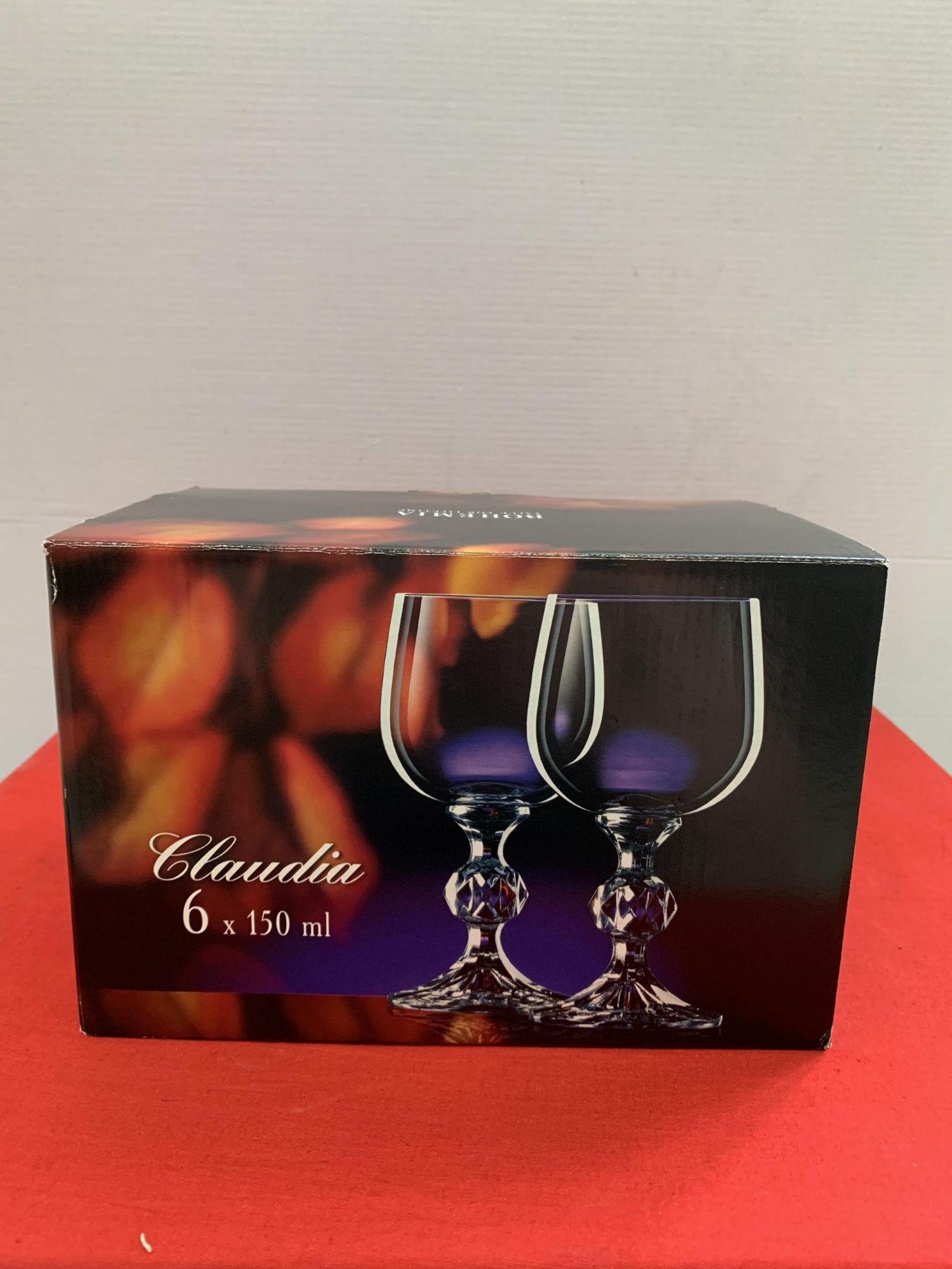 BỘ 6 LY PHA LÊ SÉC CLAUDIA 150ML MÀI NHO