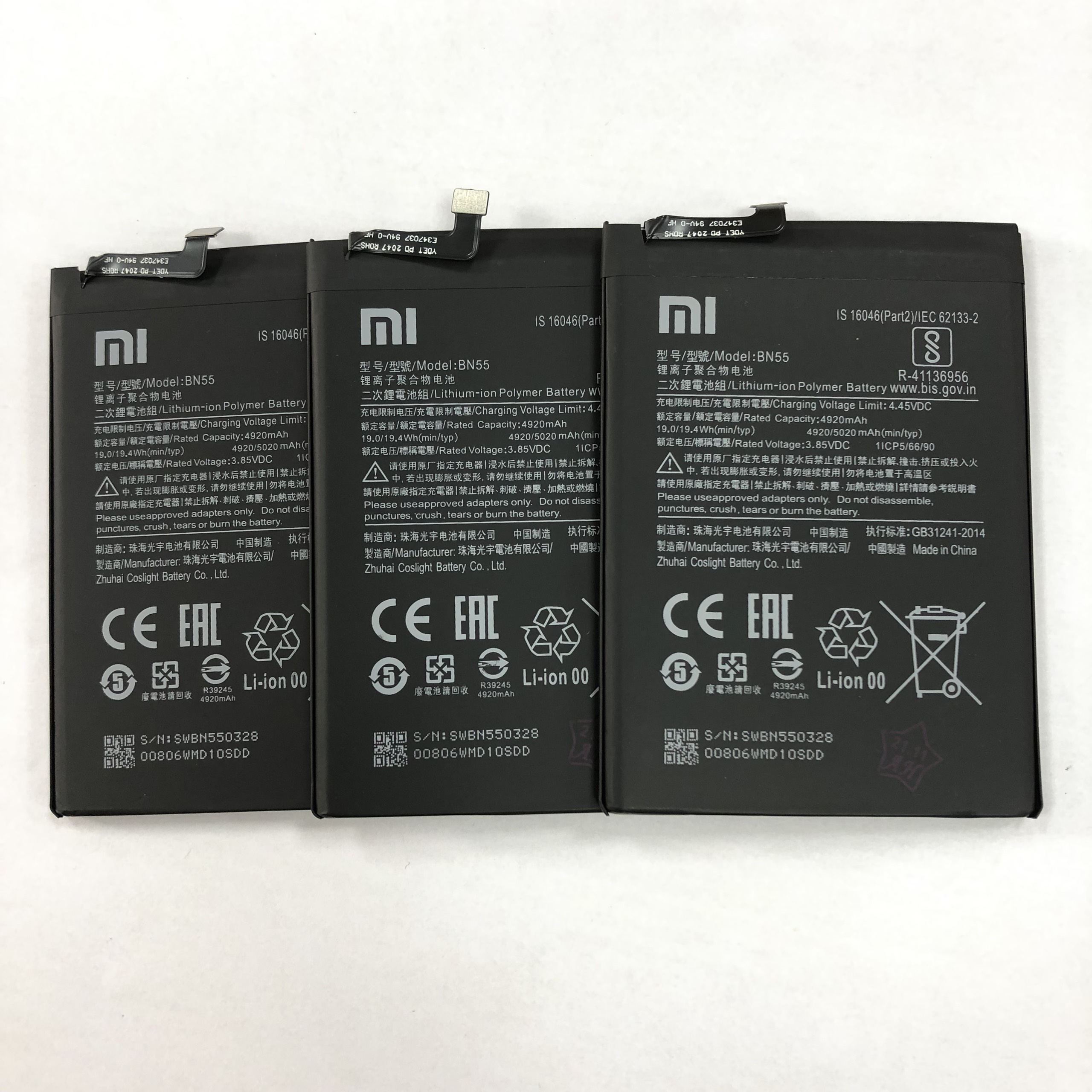 Pin Xiaomi Redmi Note 9S BN55