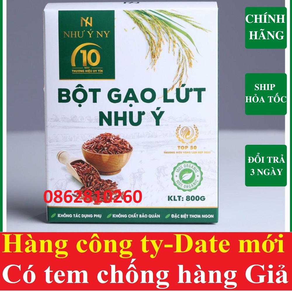 Bột gạo lứt như ý Ny 800g giảm cân lợi sữa nhanh chóng an toàn Bột gạo lứt như ý hộp 800gr