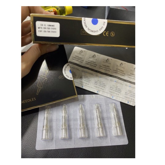 Hộp 10 kim máy phun xăm bio master (xem video)