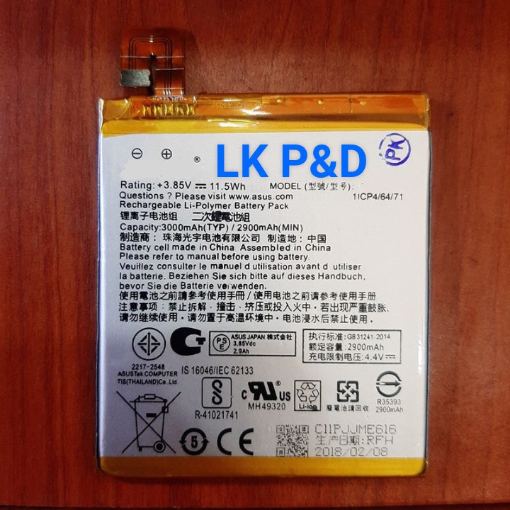 Pin Asus Zenfone 3 Laser 5.5 Inch Zc551Kl