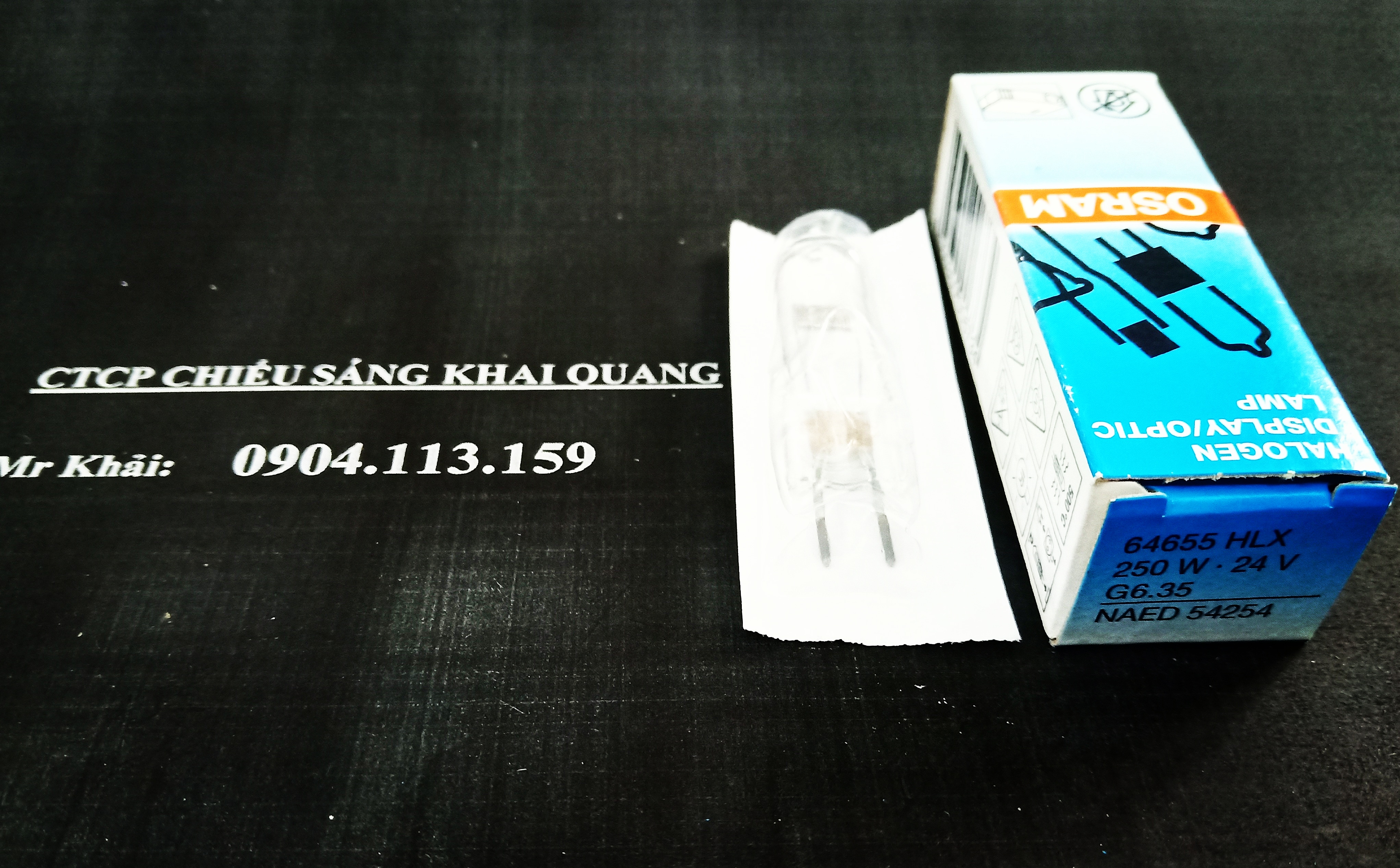 (SALE) Bóng đèn Halogen OSRAM HLX 64655 24V 250W G6.35