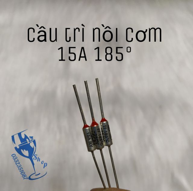 Combo 10 chiếc cầu chì - trở nồi cơm điên 250v 15A 185°c