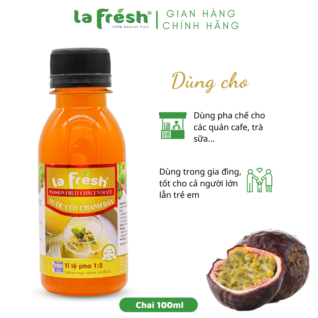 Nước cốt Chanh dây Lafresh chai 100ml