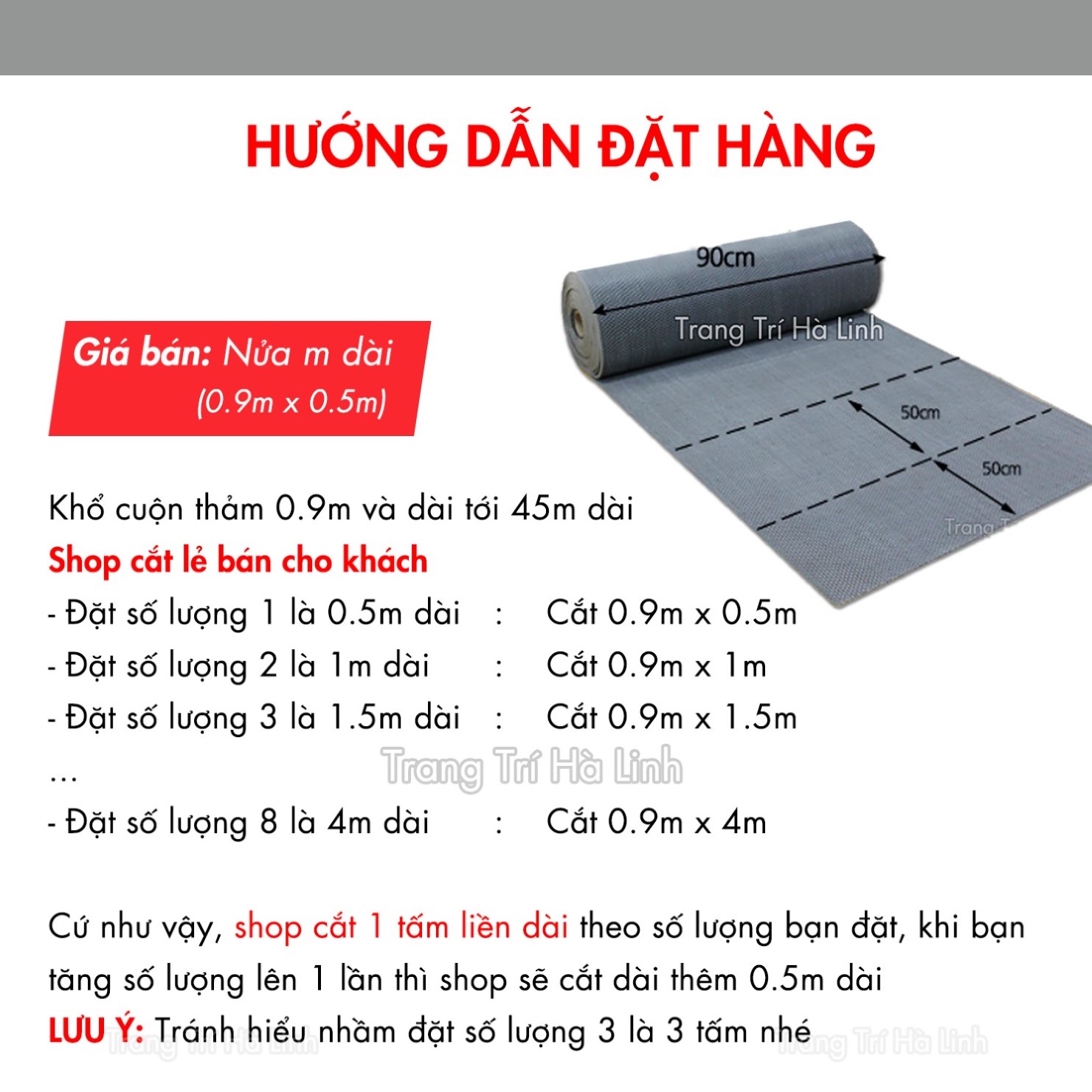 Thảm nhựa lưới chống trơn trượt nhà tắm khổ 90cm