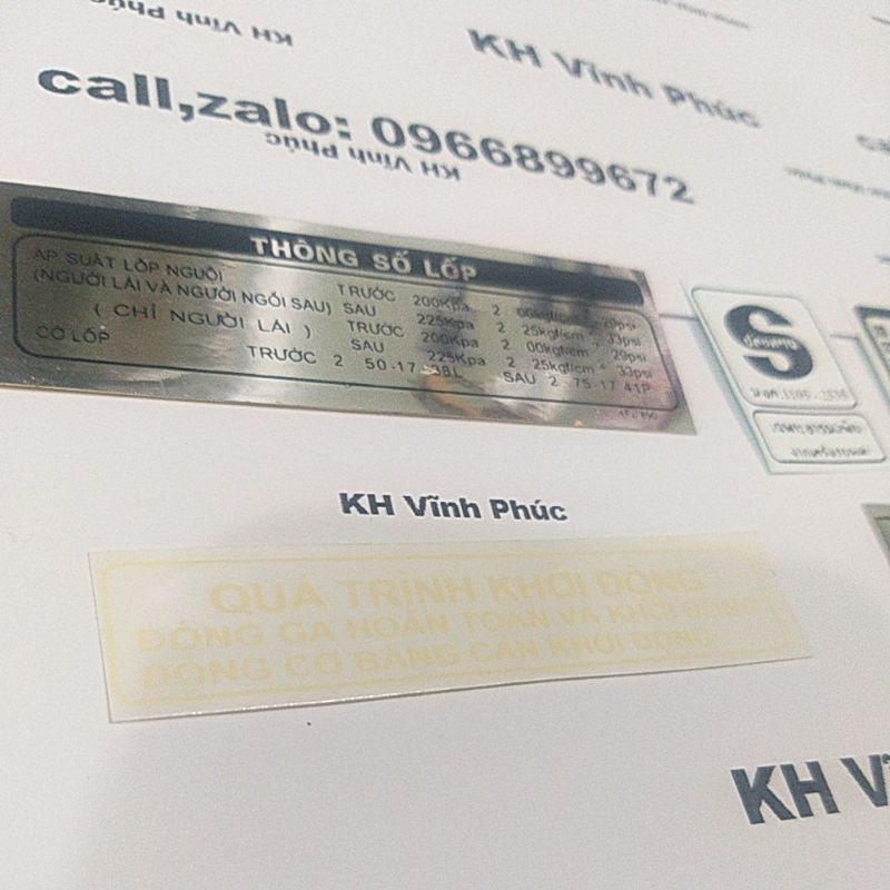 tem thông số dream việt ( Giảm-15%)