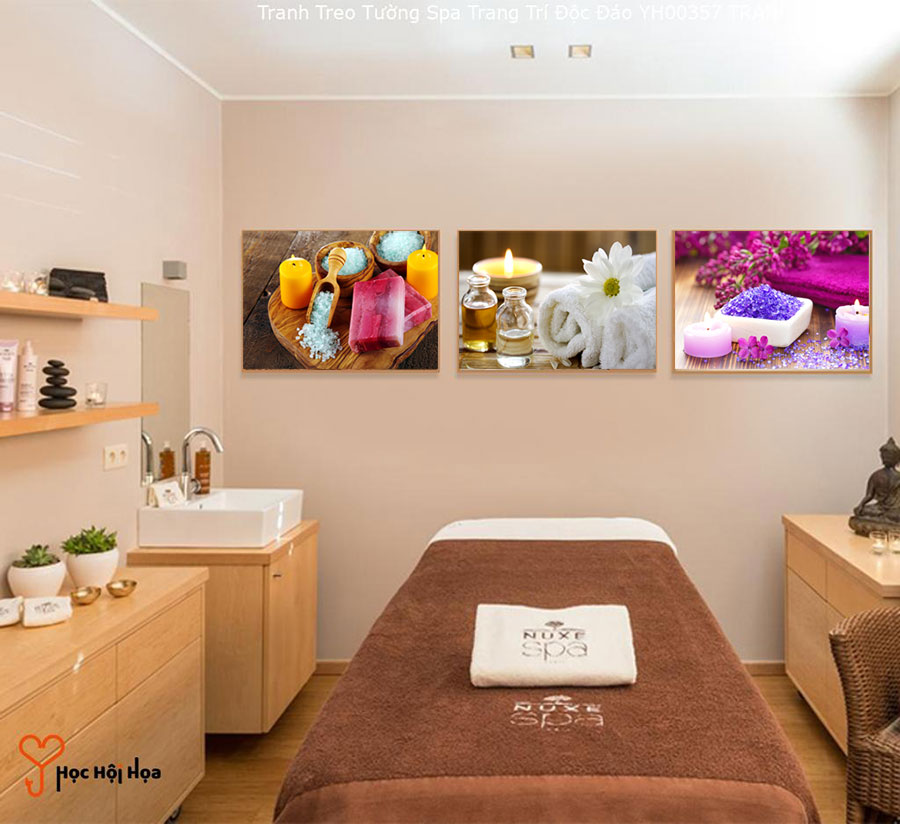 [FREE SHIP] TRANH 3D DÁN TƯỜNG SPA -SPA933- CÓ IN THEO YÊU CẦU -TRANH TRANG TRÍ SPA