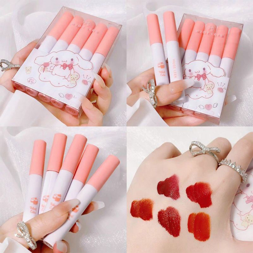 Set 5 Cây Son Kem Lì MAGIC CASA Fluffy Lip Glaze Alutech