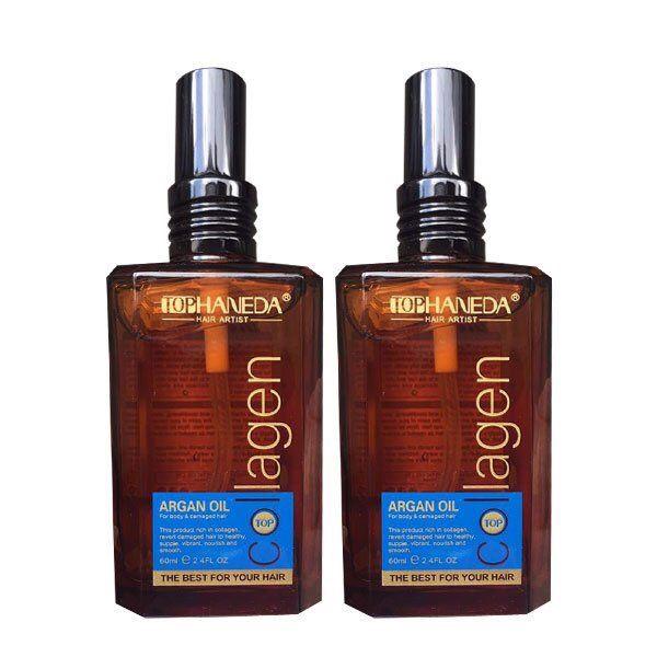 [HCM]Dầu Dưỡng Tóc Bóng Mượt Haneda Collagen Argan Oil 60ml