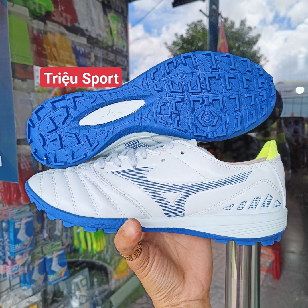 giày đá bóng mizuno neo 3 tf ( Tặng khâu đế + hộp + tất + túi rút )