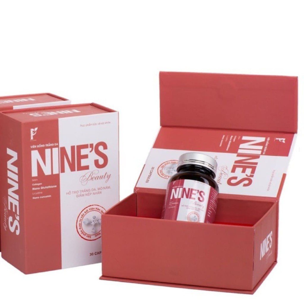 Viên uống trắng da mờ nám giảm nếp nhăn nines beauty - dmptd001