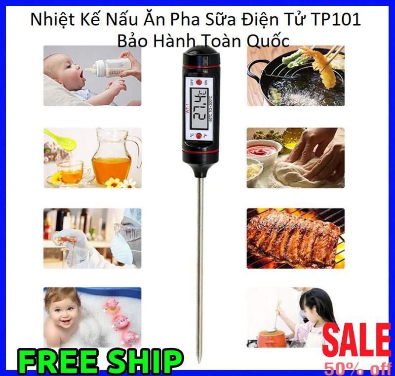 Nhiệt kế điện tử pha sữa, đo nhiệt độ thực phẩm nội địa Nhật, Nhiệt Kế Nấu Ăn Pha Sữa Điện Tử TP101 - SBUY MART phân phối toàn quốc