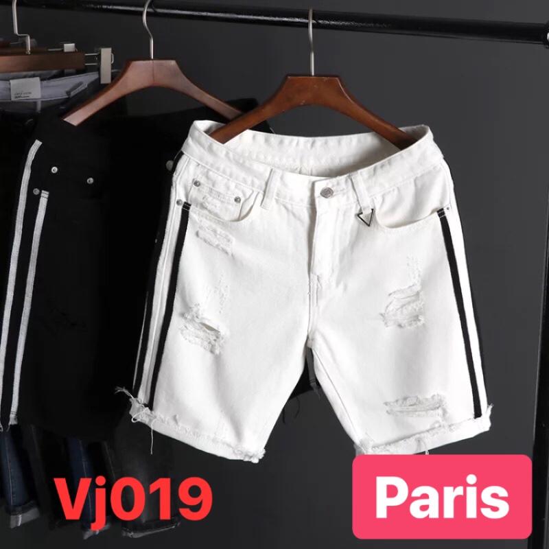 QUẦN LỬNG JEAN NAM CHẤT BÒ ĐEN TRẮNG 2 SỌC SIÊU SANG PR-CJ CAO CẤP - PARIS FASHION