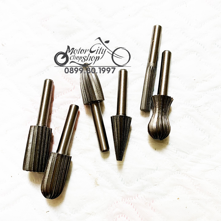 Bộ 6 đầu mài gỗ thép Carbon dùng Diy cao cấp