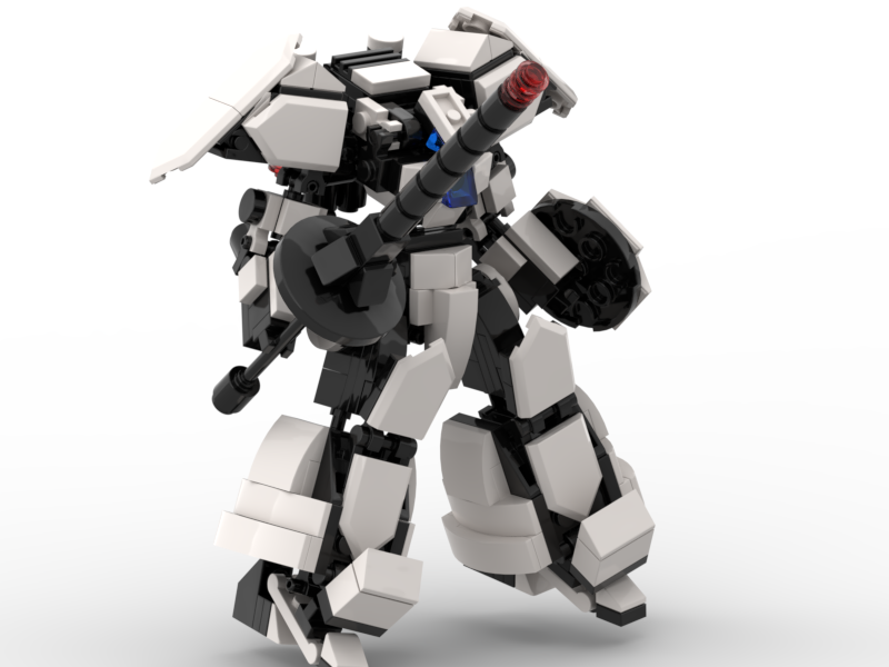 Le Go Đồ Chơi Lắp Ráp Robot Mech Moc Steel White