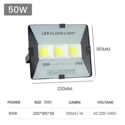 Đèn Pha led 100W/50w ip66 Mầu sắc 6500k-new