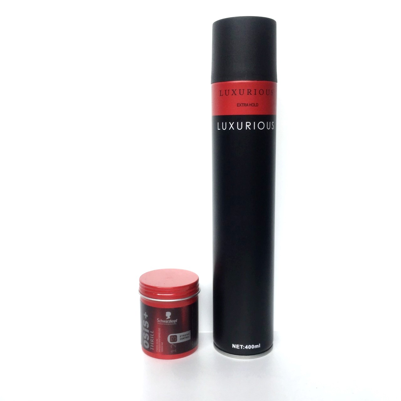 FREESHIP COMBO gôm xịt tóc LUXURIUS 420ml + Sáp Vuốt Tóc Nam Osis Thrill (TẶNG LƯỢC)