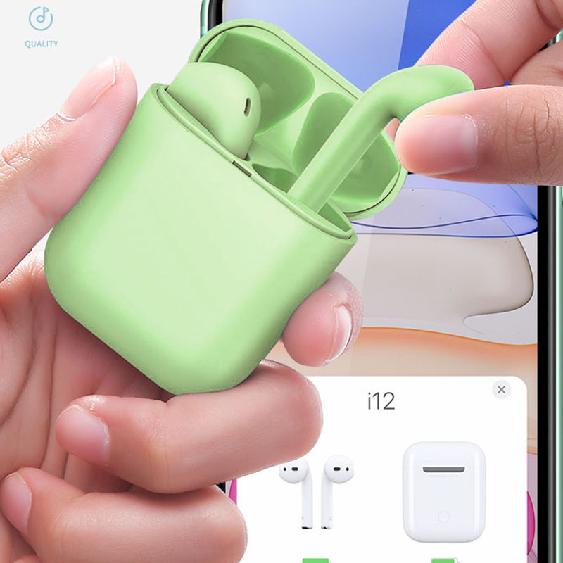 Tai nghe Bluetooth inpods i12 Bản Cao Cấp Chip 5.0 Bluetooth, Tai Nghe Bluetooth Không Dây I12s hay hơn i7s, Tai Nghe Bluetooth Nhét Tai, Tai nghe bluetooth pin trâu cho samsung/oppo/xiaomi/iphone