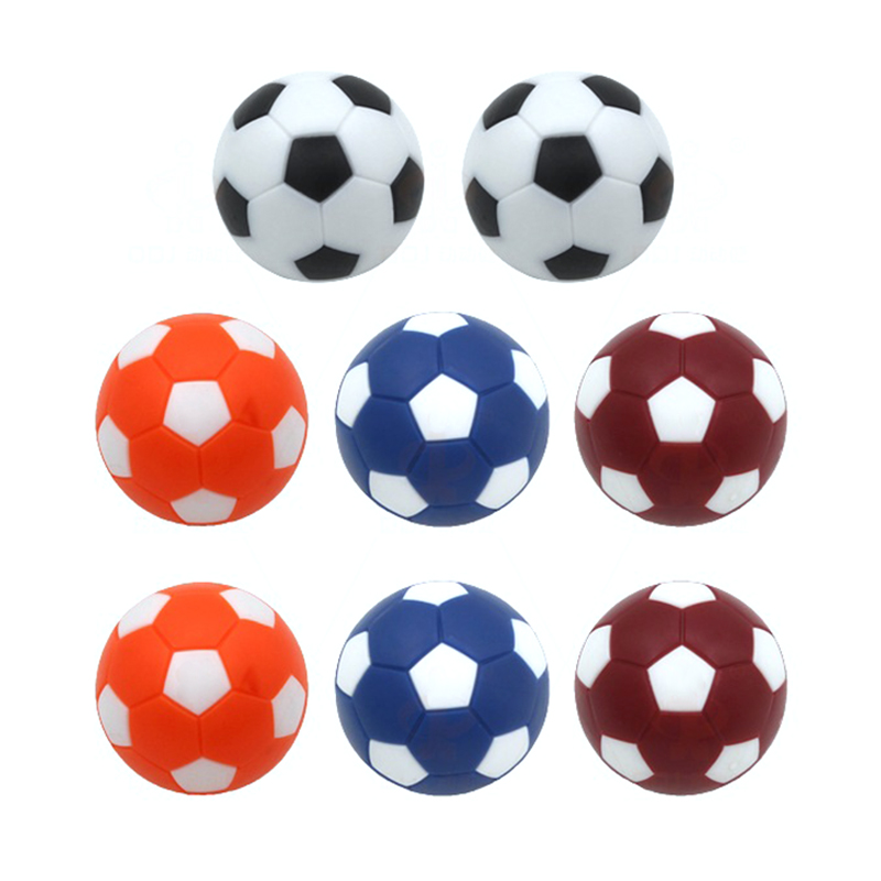 14ซอง-36มม.Multicolor ตารางฟุตบอลเด็กโต๊ะพูลฟุตบอลขนาดเล็กฟุตบอลเครื่องชิ้นส่วนพลาสติก